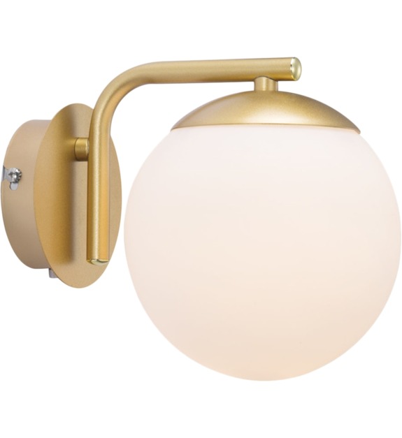 Applique Grant verre et laiton doré 40W