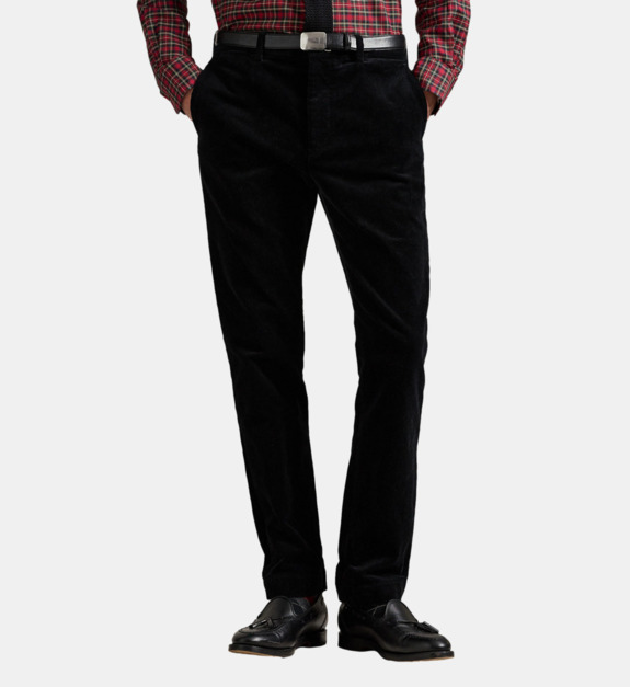 Pantalon slim en velours