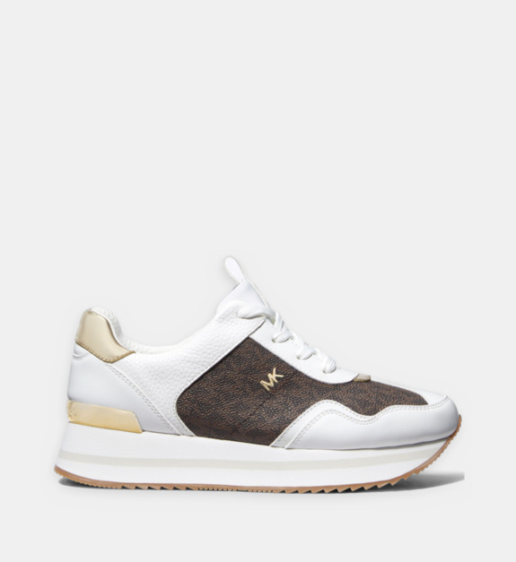 michael kors - Baskets basses compensées Raina - Marron