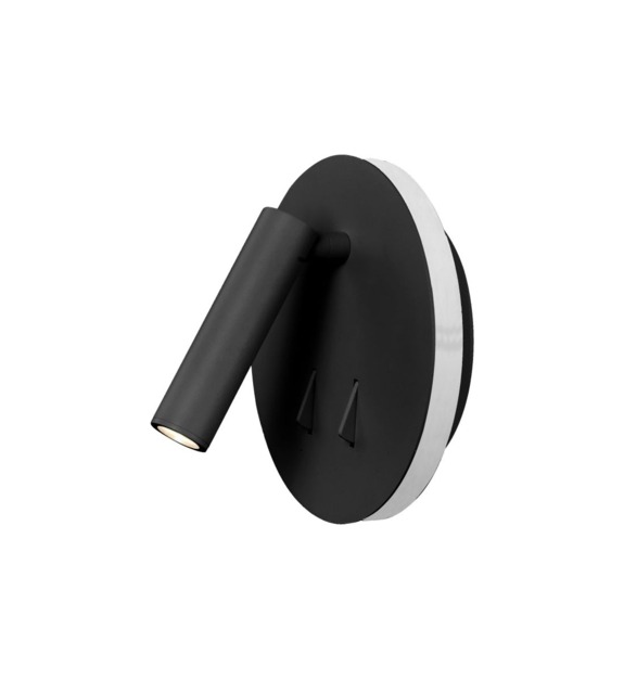 Applique liseuse Cayman LED noir 3 + 6W