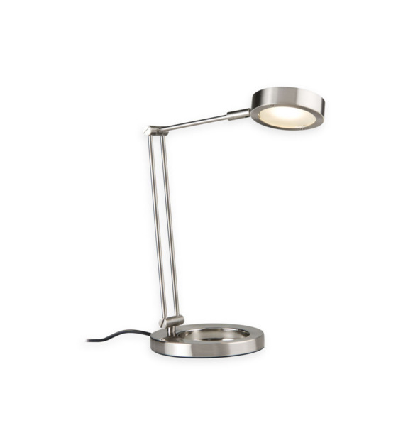 Lampe de bureau LED Zed acier brossé