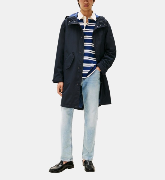 Parka longue à capuche