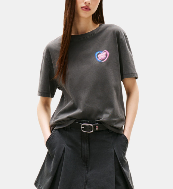 T shirt ample coton délavé