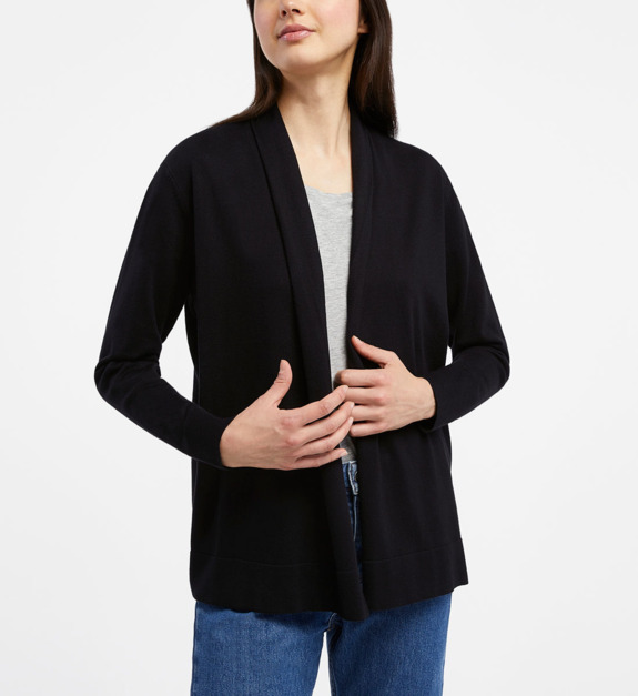 galeries lafayette - Gilet tube Nya fibres Ecovero® - Bleu