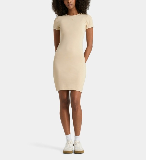 Robe ajustée courte en coton