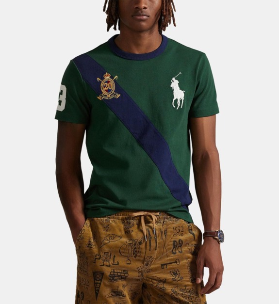 polo ralph lauren - T-shirt droit signature - Vert