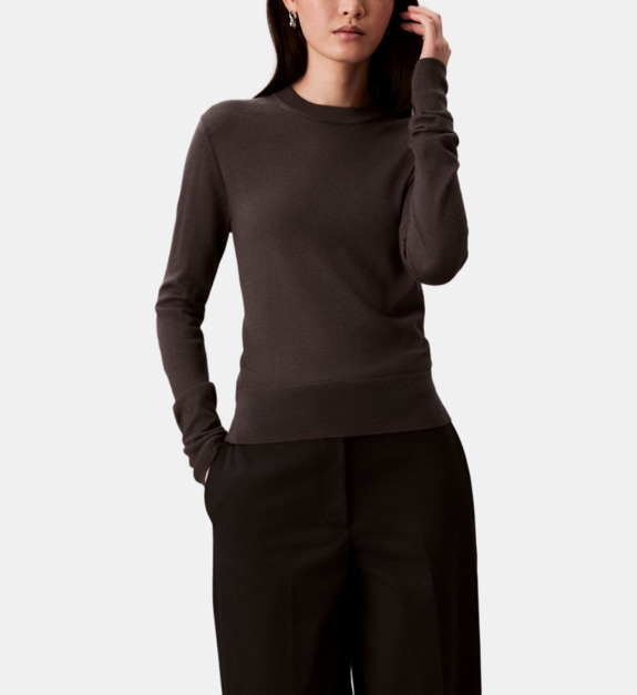 Pull ajusté col rond - vue 2