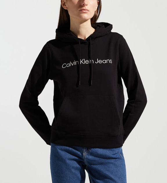 Hoody droit signature coton