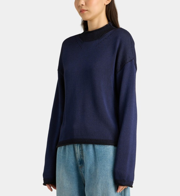 galeries lafayette - Pull droit Nya R fine maille col rond - Noir