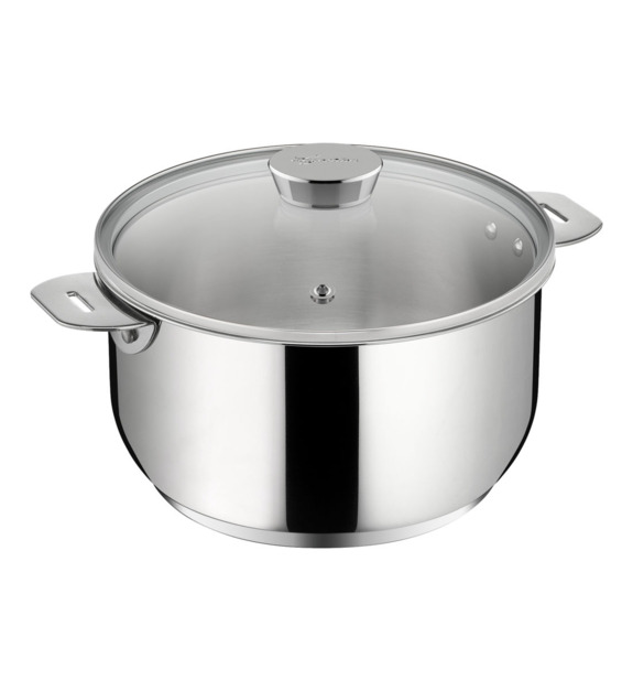 Casserole sans manche SALVASPAZIO+ en inox Ø18 cm