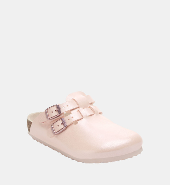 birkenstock - Mules plates Kay en cuir - Rose