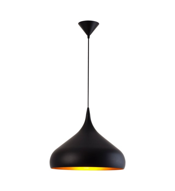 Suspension Norma noir et doré