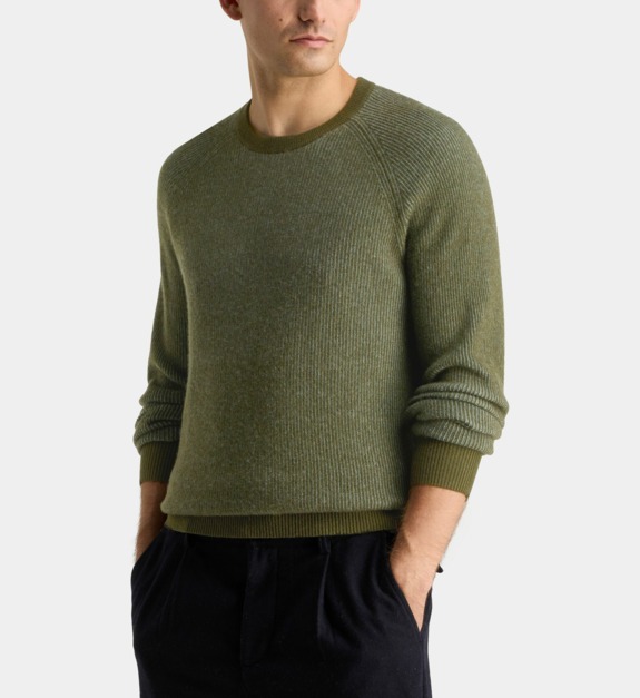 galeries lafayette - Pull homme Nachribco maille cachemire - Vert