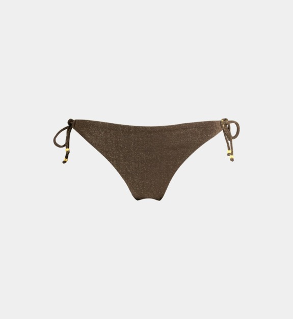 banana moon - LIGHTGLITTER - Bas de bikini Lina Light pailleté - Marron