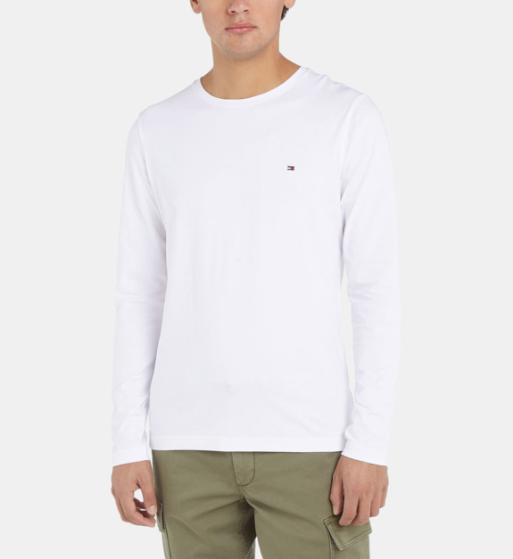 T shirt Tommy Hilfiger STRETCH SLIM FIT LONG SLEEVE TEE EU - vue 3