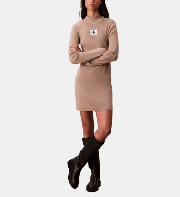 Robe ajustée courte en coton - vue 2