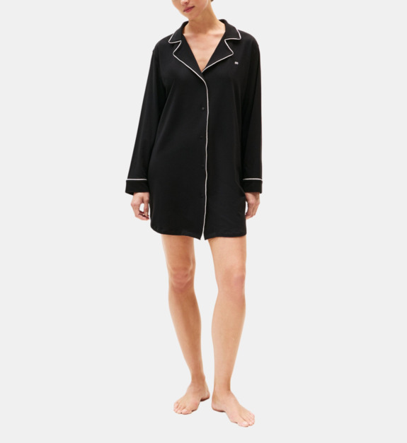 Chemise de Essential ample mi longue en coton