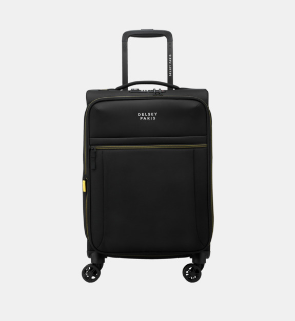 delsey paris - BROCHANT 3 - Valise cabine souple extensible Brochant 4R 55 cm - Noir