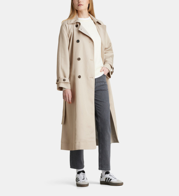 galeries lafayette - Trench long Bjorn femme - Beige