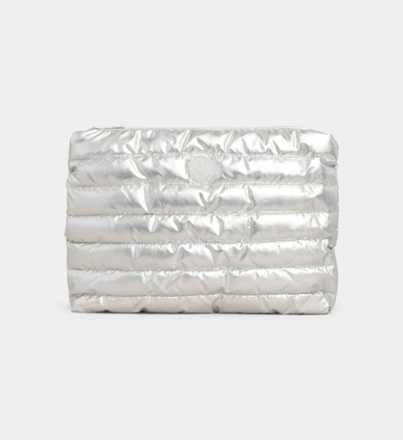 save the duck - Pochette matelassée - Argenté