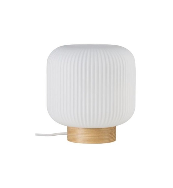 Lampe à poser Milford bois & verre Ø20 cm