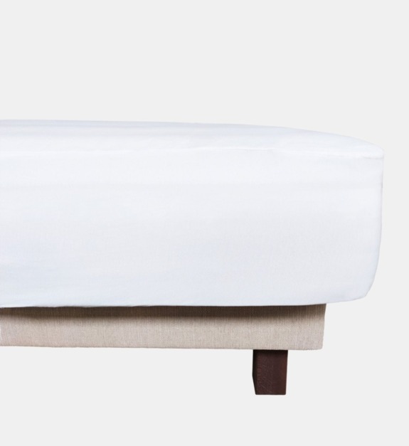 lasson - Harbour - Drap-housse molleton de coton imperméable 230 g Blanc - Blanc