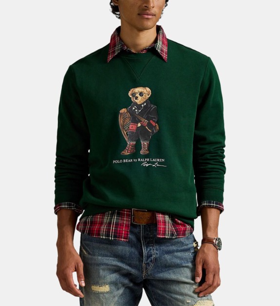 Sweat droit en coton mélangé imprimé