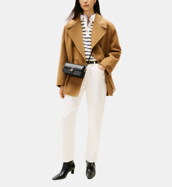 Manteau mi long droit - vue 3