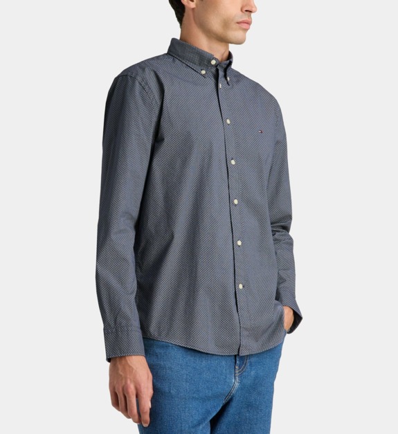 Chemise en coton à motif géométrique - vue 2