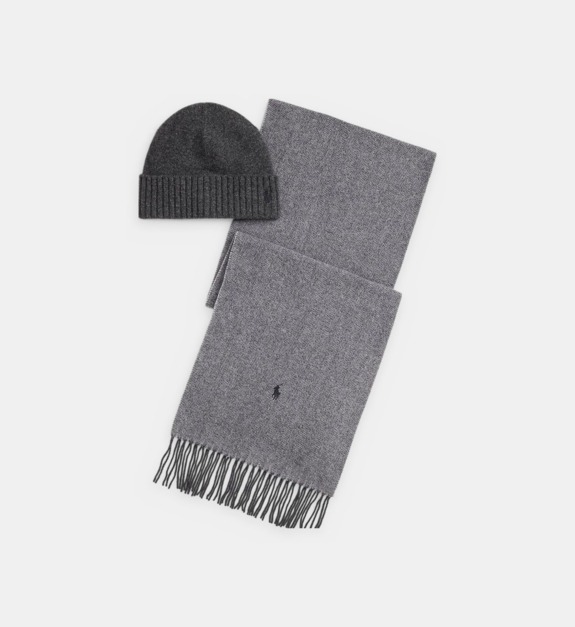 Coffret bonnet et écharpe en laine