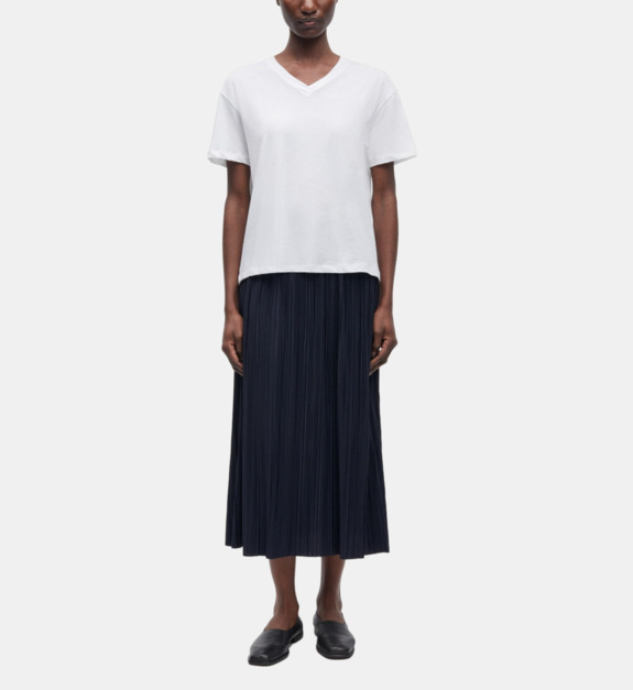 samsoe samsoe - Jupe midi Uma plissée - Bleu