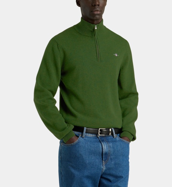 gant - Pull col camionneur laine - Vert