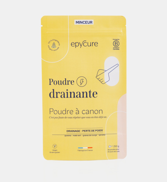 epycure - Cure pour drainer le corps naturellement et activer la perte de poids - Poudre drainante -