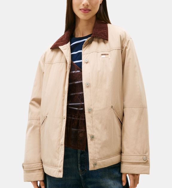 Veste ample col classique