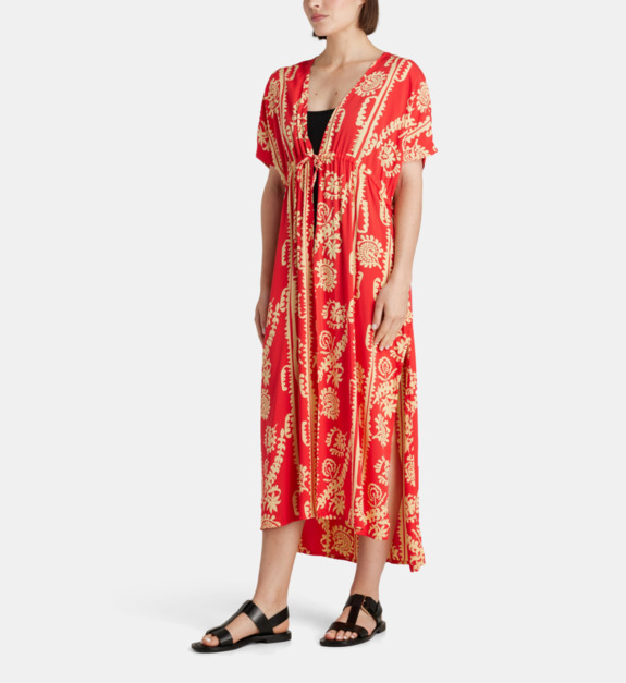 banana moon - SARONG - Robe kimono Elvie fantaisie - Rouge