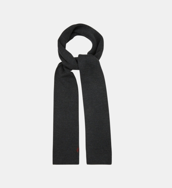 Echarpe en laine côtelée pony