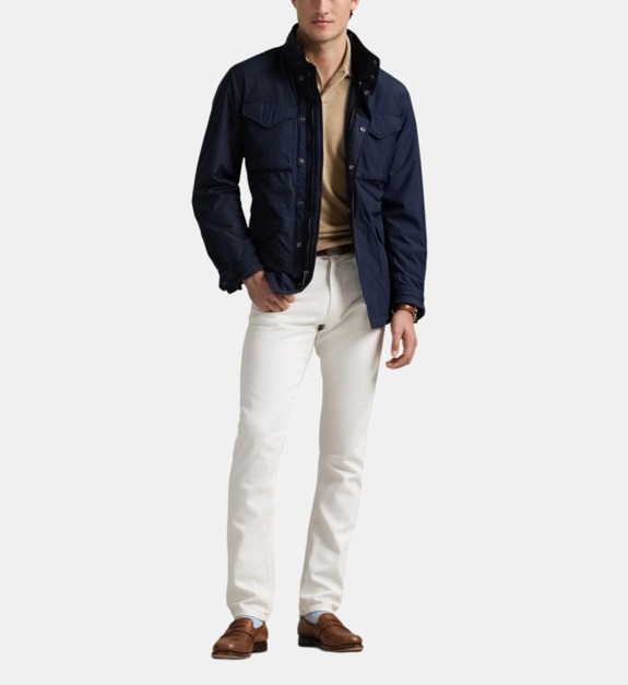 polo ralph lauren - Parka à capuche Armadillo en nylon - Bleu