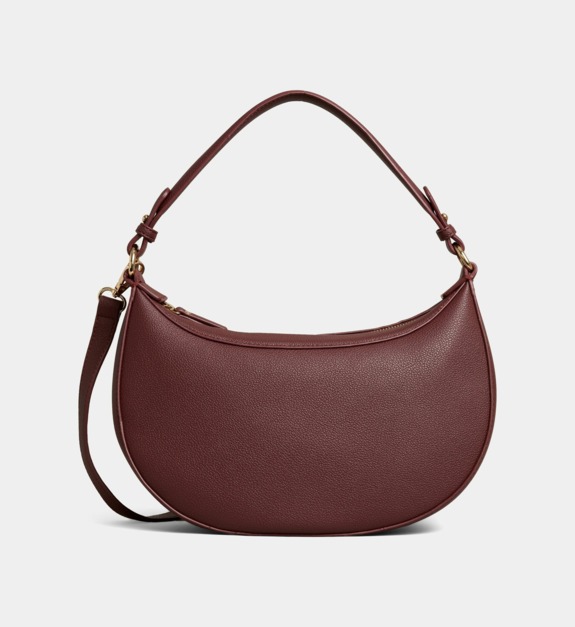 galeries lafayette - Sac besace Miya demi-lune - Rouge