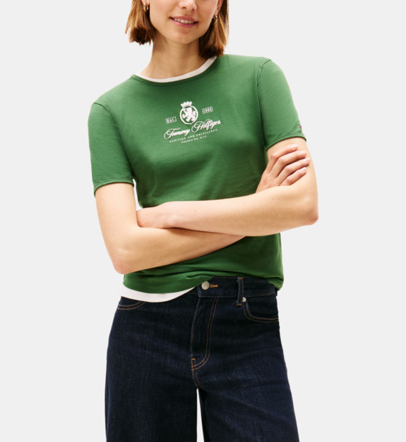 T shirt ajusté griffé