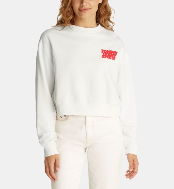 Sweat droit à imprimé coton