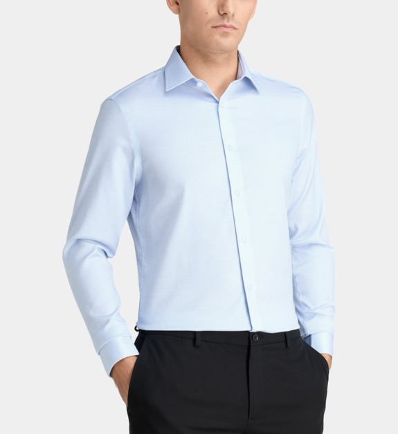 Chemise slim en coton - vue 3