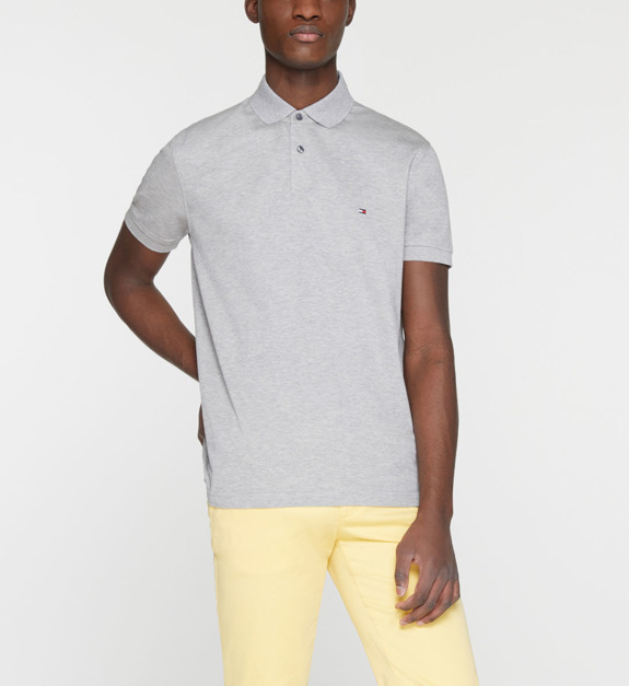 Polo droit en coton logo