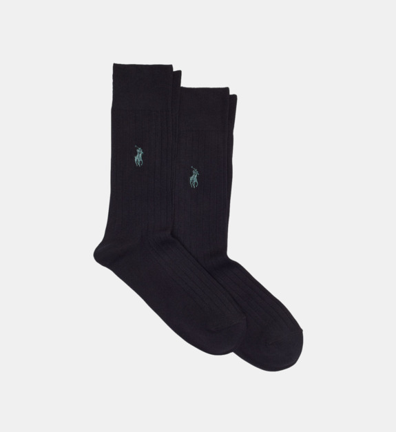 Lot de 2 paires de chaussettes longues logo