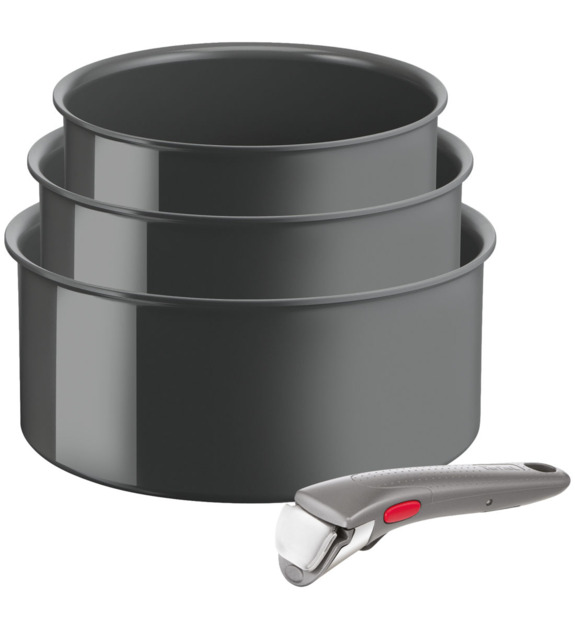 INGENIO RENEW - Lot de 3 casseroles  Ø16/18/20 cm - 4 pièces