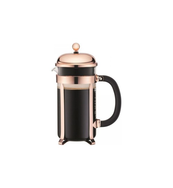 bodum - Cafetière à piston CHAMBORD acier chromé cuivré 25 cm 1L - Coloris unique