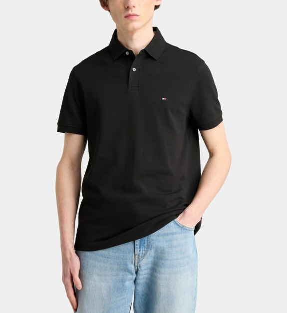 Polo droit en coton logo