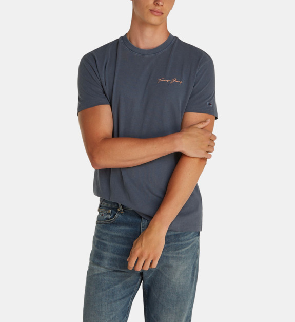 tommy jeans - T-shirt droit Sailing en coton - Bleu