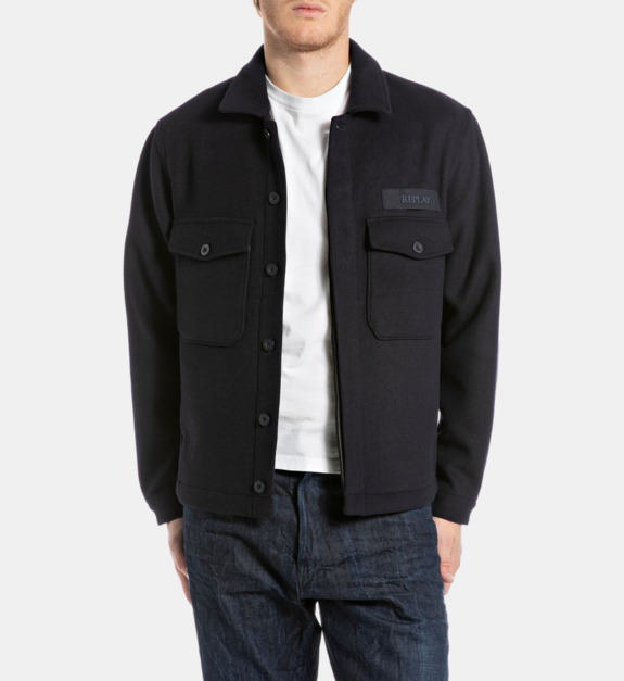 replay - Surchemise droite - Marron