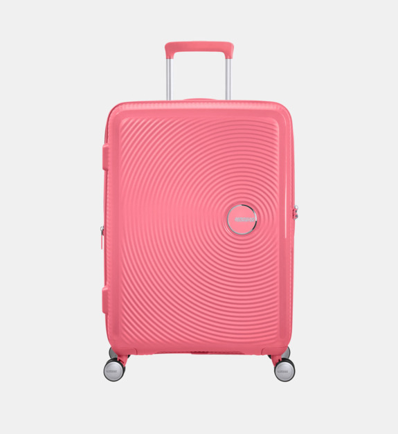 american tourister - Valise rigide extensible Soundbox 4R 67 cm - Rose