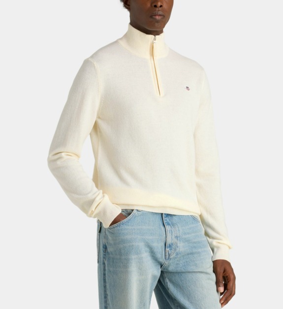 gant - Pull col camionneur laine - Beige